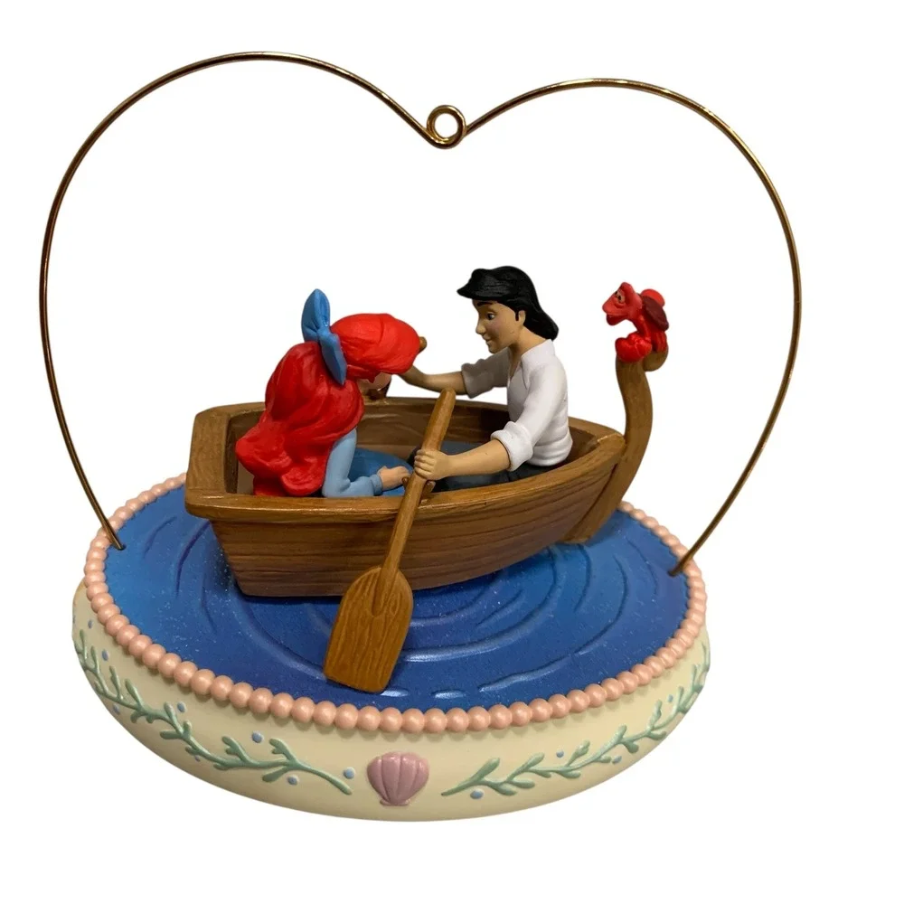 Rare 2007 Hallmark Disney Little Mermaid Kiss the Girl Magic Ornament Box
